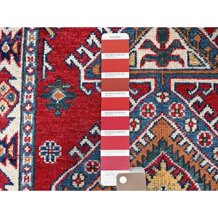 2'8" x 4'1" New Hand Knotted Red Wool Rectangle Oriental Rug - MOA102409