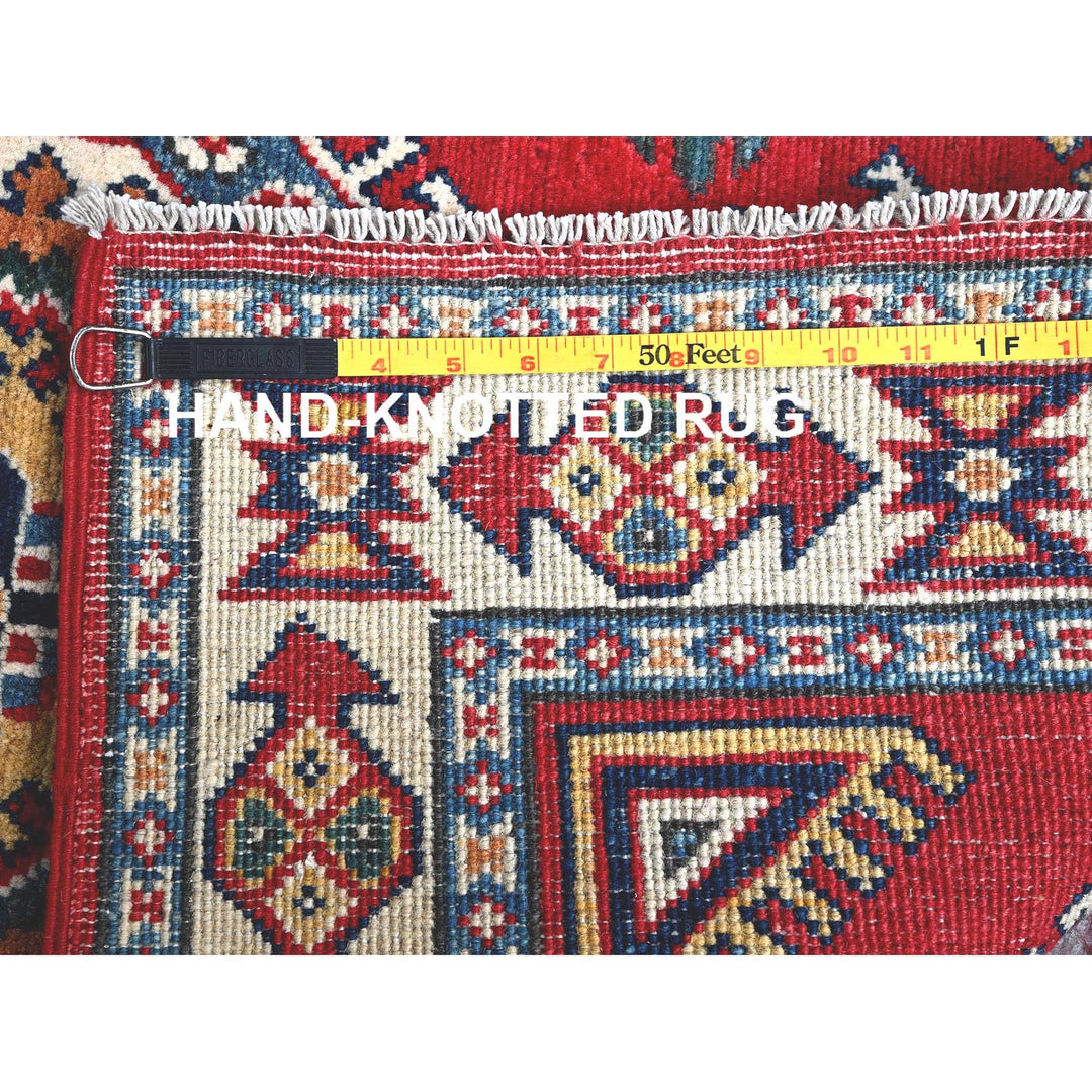 2'8" x 4'1" New Hand Knotted Red Wool Rectangle Oriental Rug - MOA102409