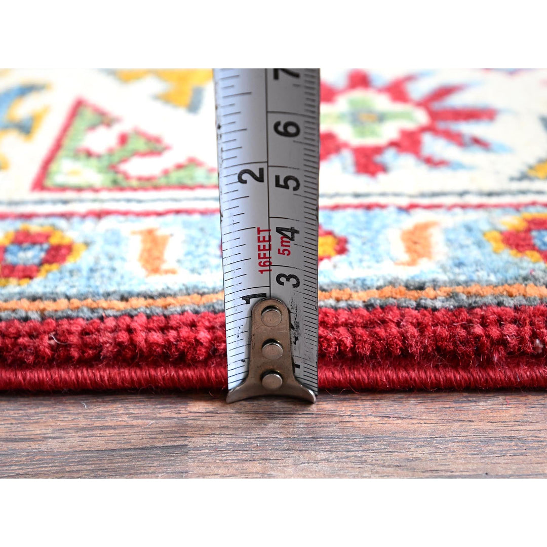 2'11" x 3'11" New Hand Knotted Red Wool Rectangle Oriental Rug - MOA102410