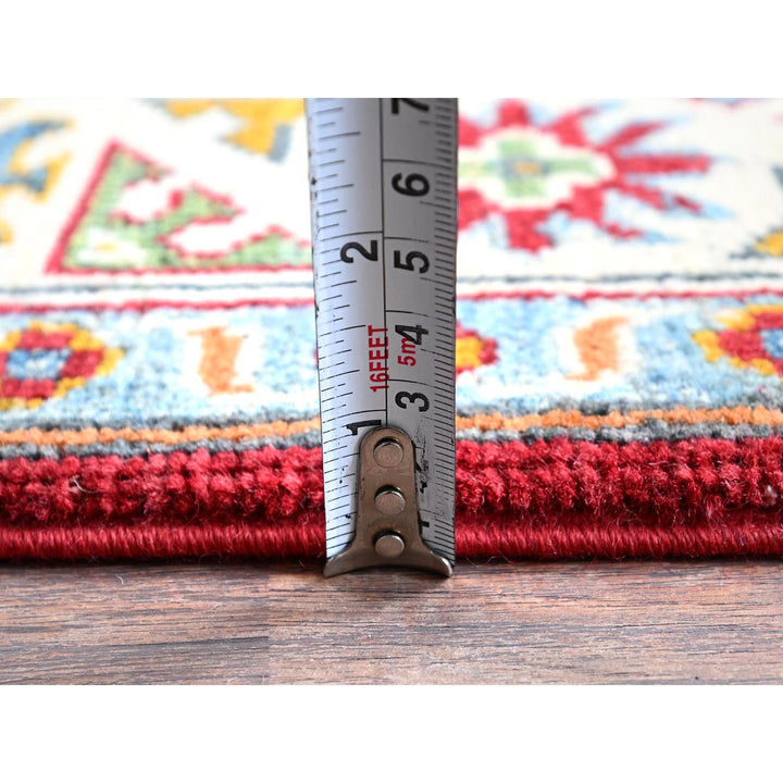 2'11" x 3'11" New Hand Knotted Red Wool Rectangle Oriental Rug - MOA102410