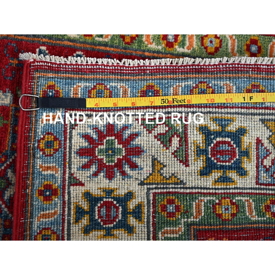 2'11" x 3'11" New Hand Knotted Red Wool Rectangle Oriental Rug - MOA102410
