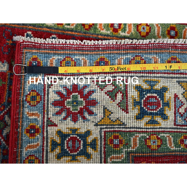 2'11" x 3'11" New Hand Knotted Red Wool Rectangle Oriental Rug - MOA102410