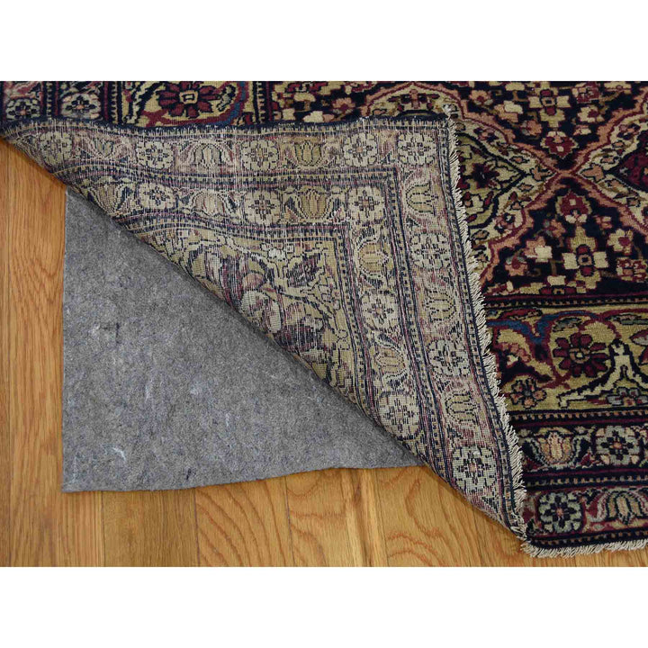 14'0" x 16'9" Vintage Hand Knotted Multicolored Wool Rectangle Oriental Rug - MOA10241179