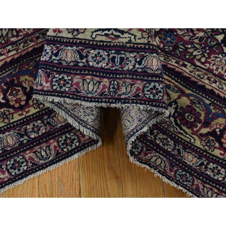 14'0" x 16'9" Vintage Hand Knotted Multicolored Wool Rectangle Oriental Rug - MOA10241179