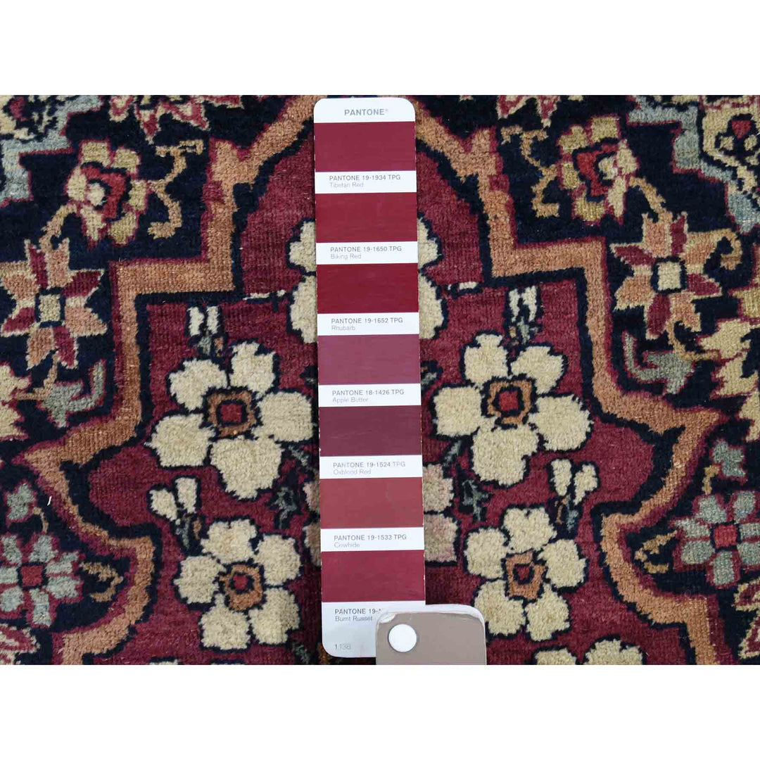 14'0" x 16'9" Vintage Hand Knotted Multicolored Wool Rectangle Oriental Rug - MOA10241179