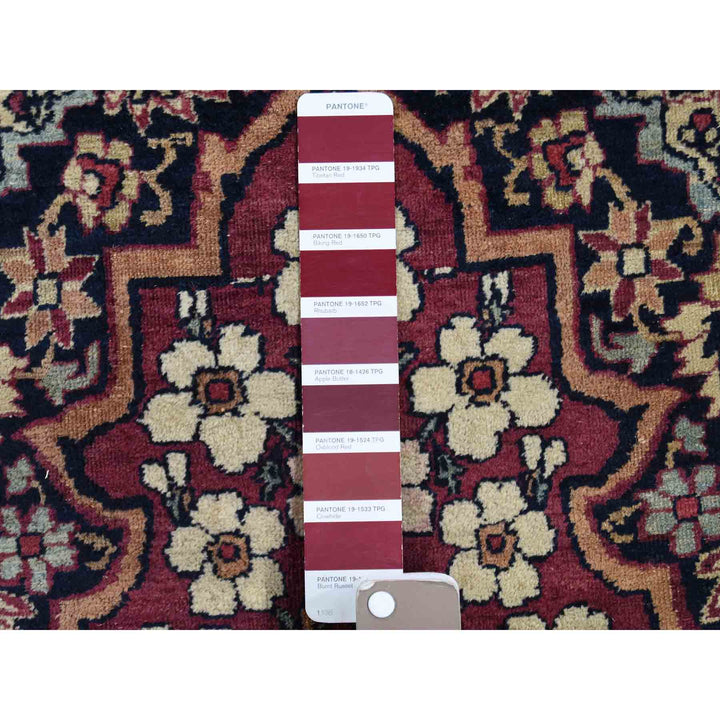 14'0" x 16'9" Vintage Hand Knotted Multicolored Wool Rectangle Oriental Rug - MOA10241179