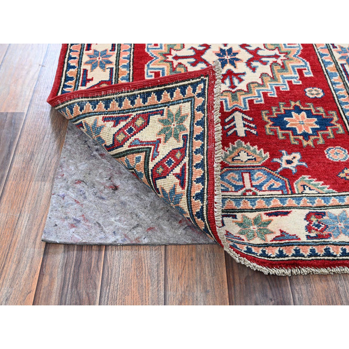 2'7" x 4'0" New Hand Knotted Red Wool Rectangle Oriental Rug - MOA102411