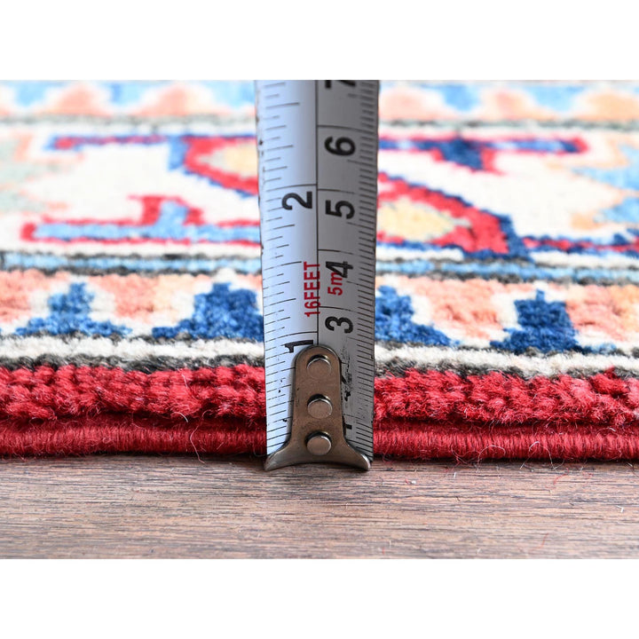 2'7" x 4'0" New Hand Knotted Red Wool Rectangle Oriental Rug - MOA102411