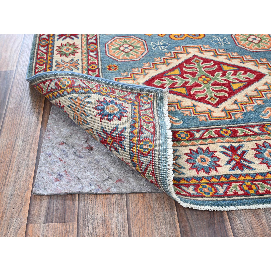 3'3" x 5'0" New Hand Knotted Blue Wool Rectangle Oriental Rug - MOA102414