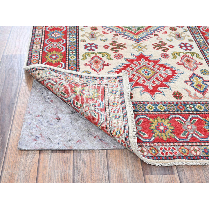 3'2" x 5'3" New Hand Knotted Ivory Wool Rectangle Oriental Rug - MOA102415