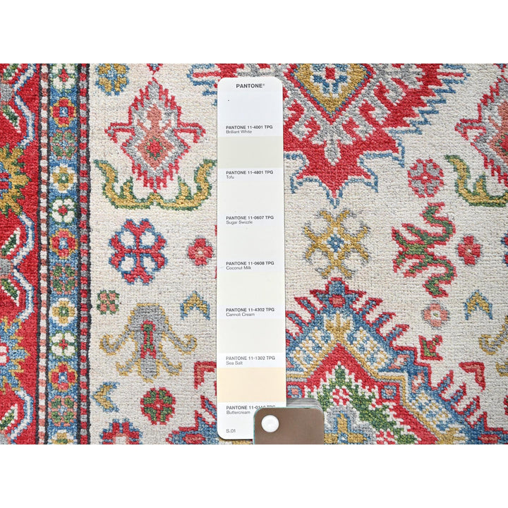 3'2" x 5'3" New Hand Knotted Ivory Wool Rectangle Oriental Rug - MOA102415