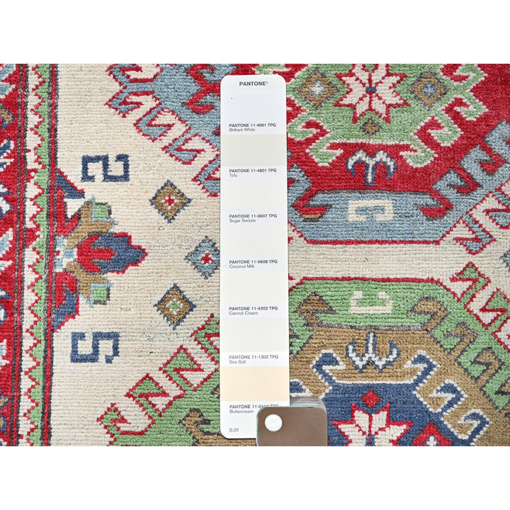 3'3" x 4'10" New Hand Knotted Ivory Wool Rectangle Oriental Rug - MOA102416