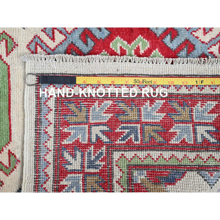 3'3" x 4'10" New Hand Knotted Ivory Wool Rectangle Oriental Rug - MOA102416