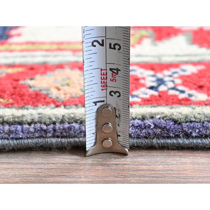 3'11" x 6'1" New Hand Knotted Purple Wool Rectangle Oriental Rug - MOA102417