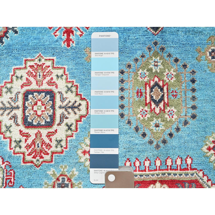 3'11" x 6'0" New Hand Knotted Blue Wool Rectangle Oriental Rug - MOA102418