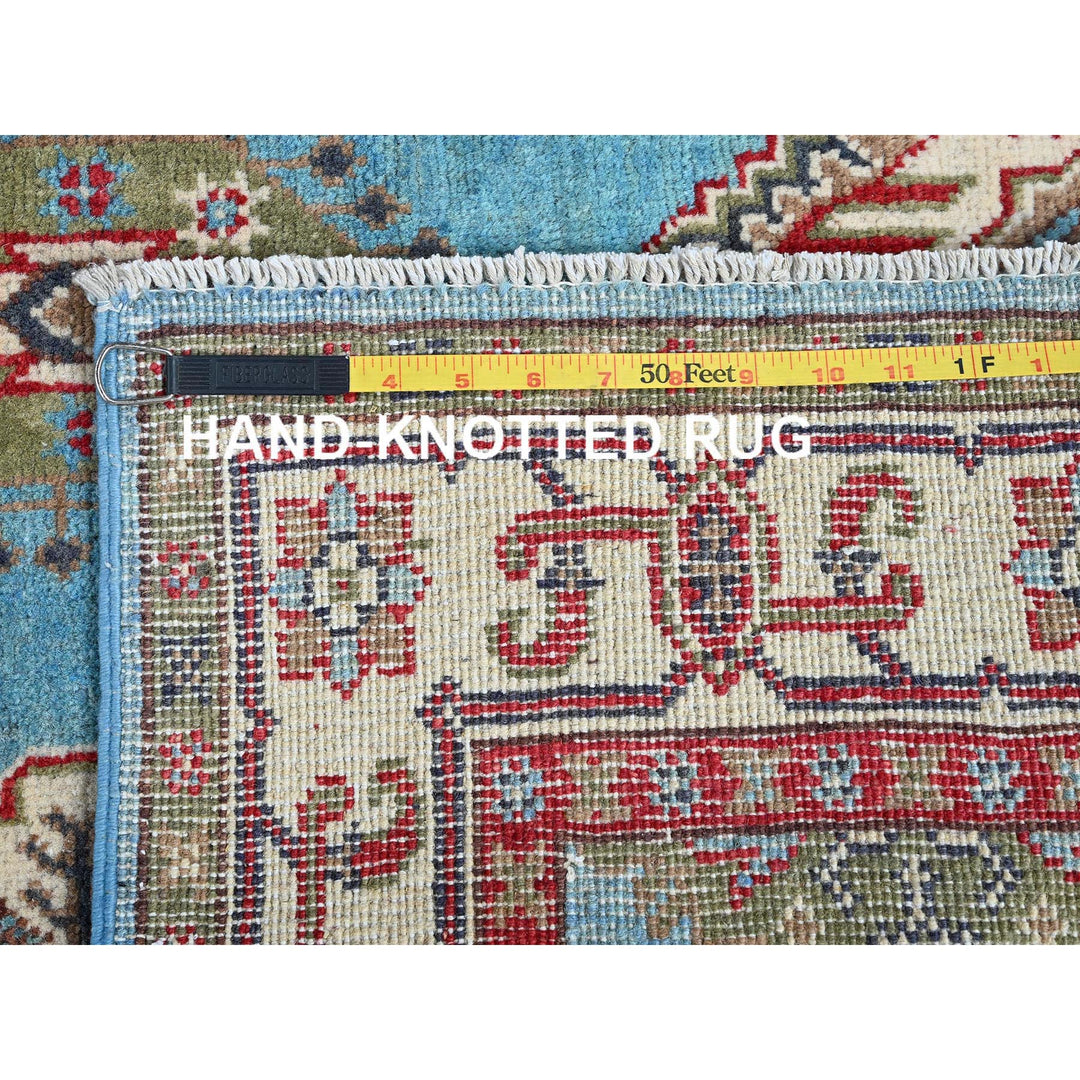 3'11" x 6'0" New Hand Knotted Blue Wool Rectangle Oriental Rug - MOA102418