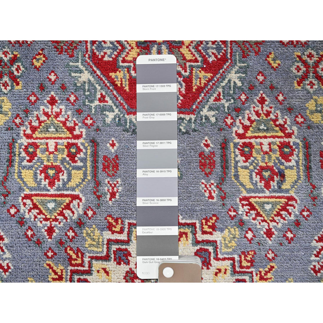 4'1" x 5'10" New Hand Knotted Grey Wool Rectangle Oriental Rug - MOA102419