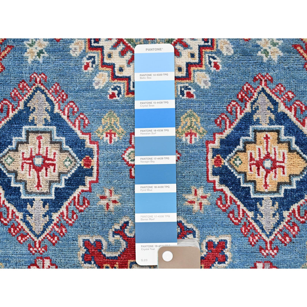 3'10" x 6'3" New Hand Knotted Blue Wool Rectangle Oriental Rug - MOA102422
