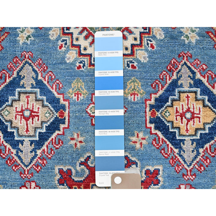3'10" x 6'3" New Hand Knotted Blue Wool Rectangle Oriental Rug - MOA102422