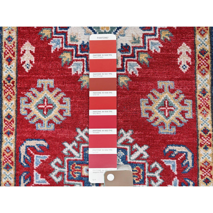2'7" x 6'5" New Hand Knotted Red Wool Runner Oriental Rug - MOA102428