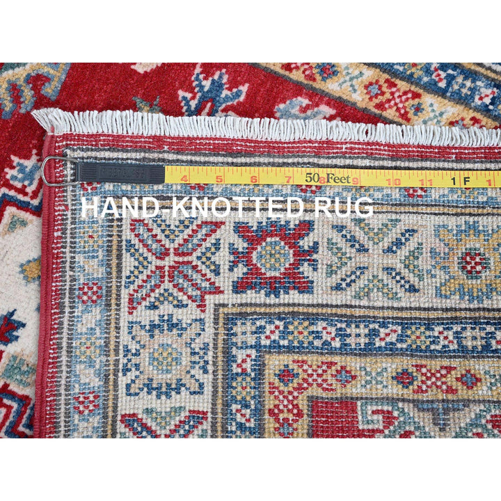 2'7" x 6'5" New Hand Knotted Red Wool Runner Oriental Rug - MOA102428