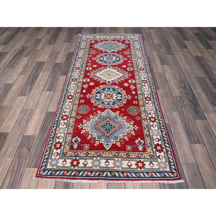 2'9" x 6'8" New Hand Knotted Red Wool Runner Oriental Rug - MOA102430