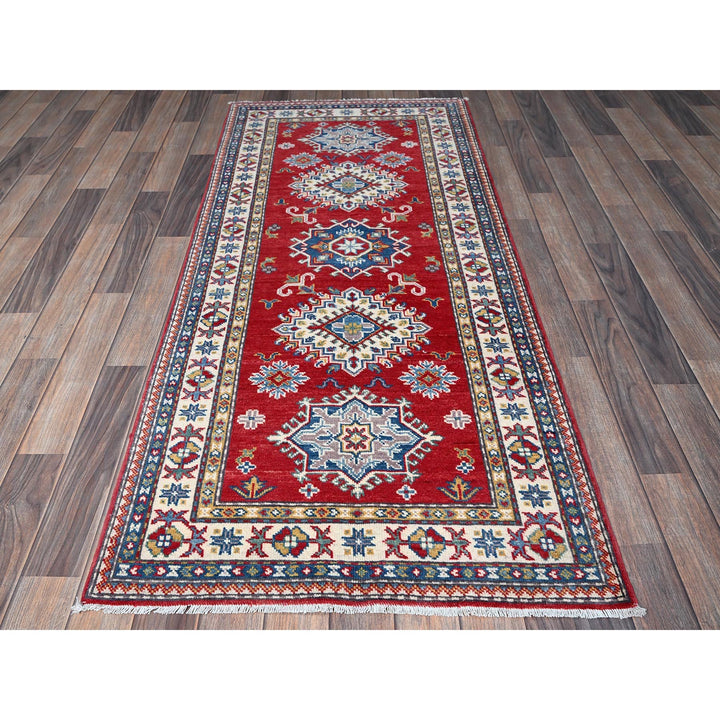 2'9" x 6'3" New Hand Knotted Red Wool Runner Oriental Rug - MOA102431
