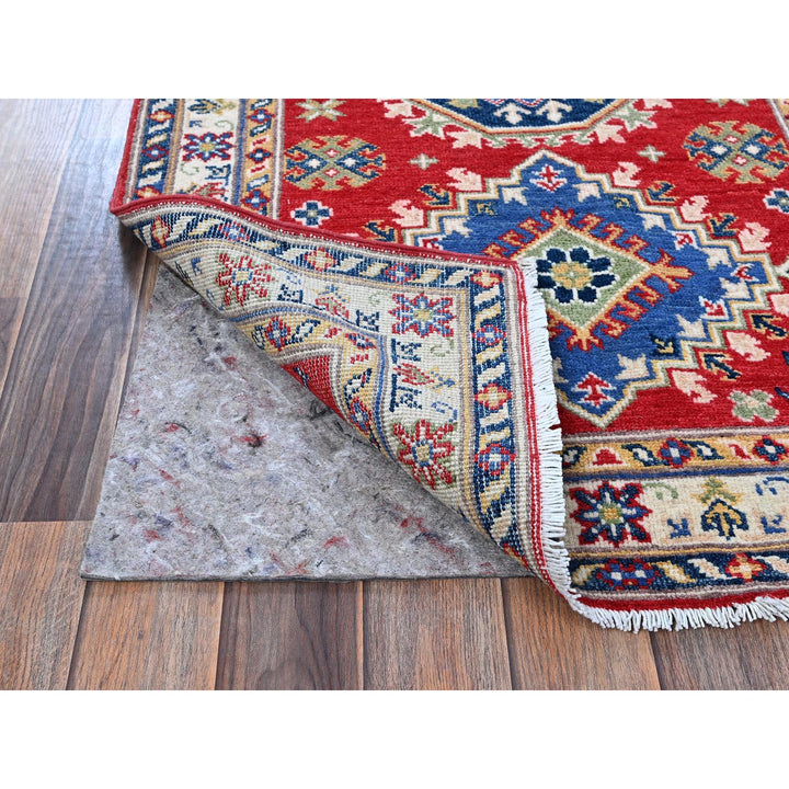 2'9" x 6'6" New Hand Knotted Red Wool Runner Oriental Rug - MOA102432
