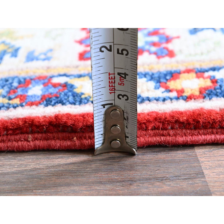 2'9" x 6'6" New Hand Knotted Red Wool Runner Oriental Rug - MOA102432