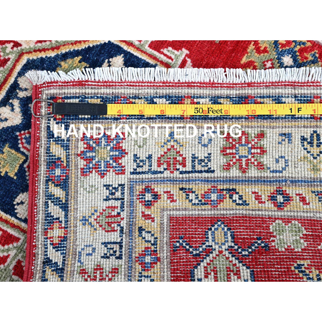 2'9" x 6'6" New Hand Knotted Red Wool Runner Oriental Rug - MOA102432