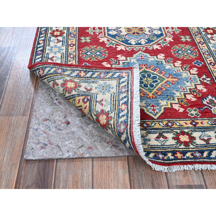 2'9" x 6'4" New Hand Knotted Red Wool Runner Oriental Rug - MOA102434
