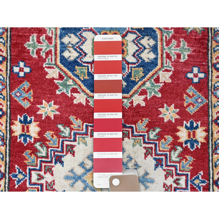 2'9" x 6'4" New Hand Knotted Red Wool Runner Oriental Rug - MOA102434