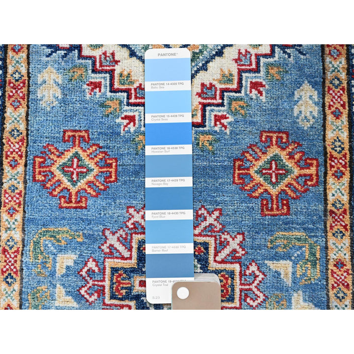 2'6" x 6'2" New Hand Knotted Blue Wool Runner Oriental Rug - MOA102435