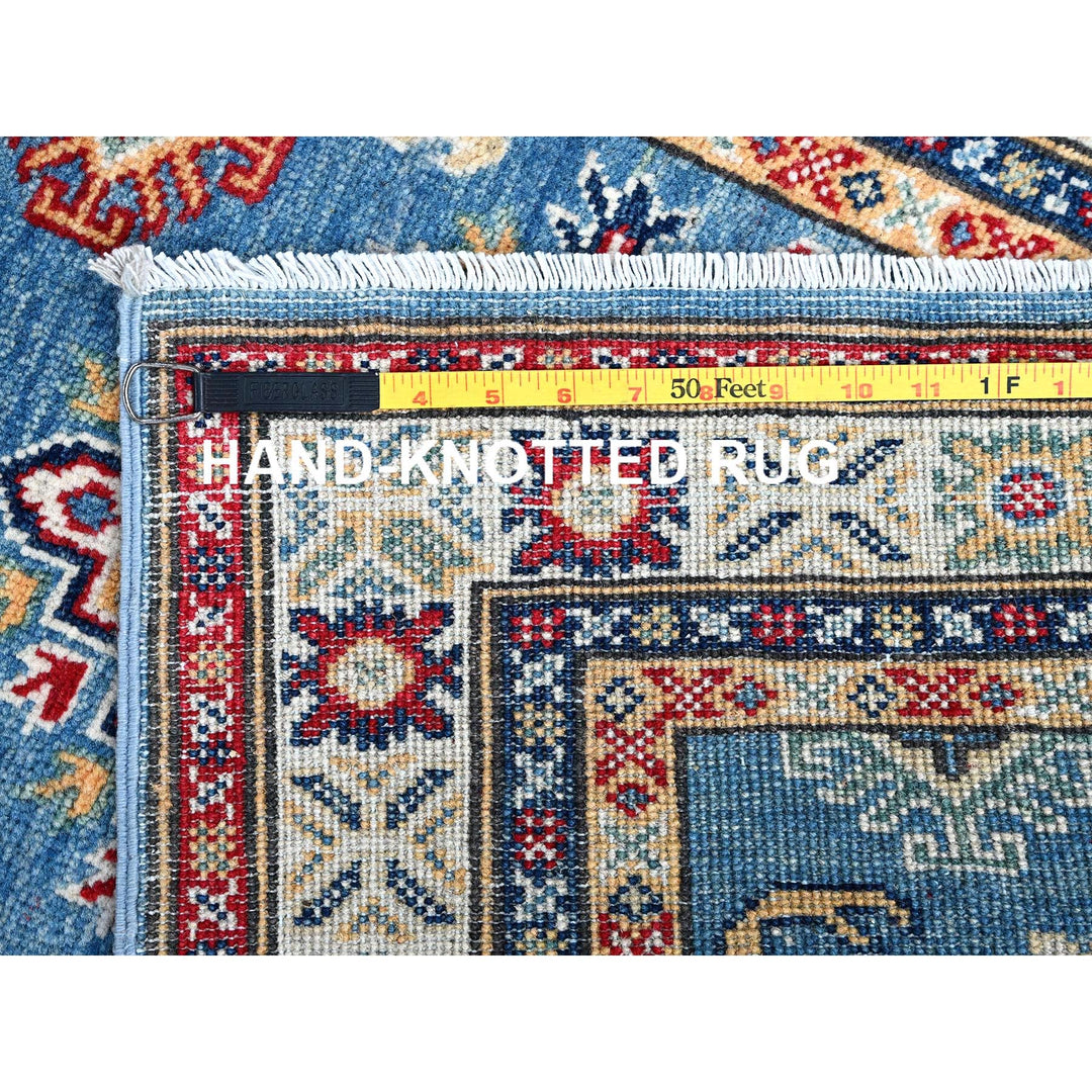 2'6" x 6'2" New Hand Knotted Blue Wool Runner Oriental Rug - MOA102435