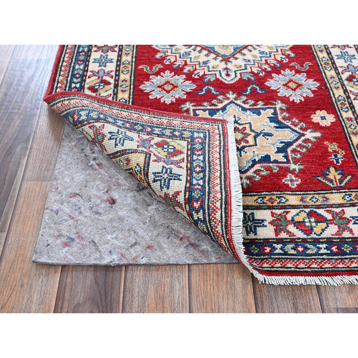 2'6" x 6'3" New Hand Knotted Red Wool Runner Oriental Rug - MOA102436