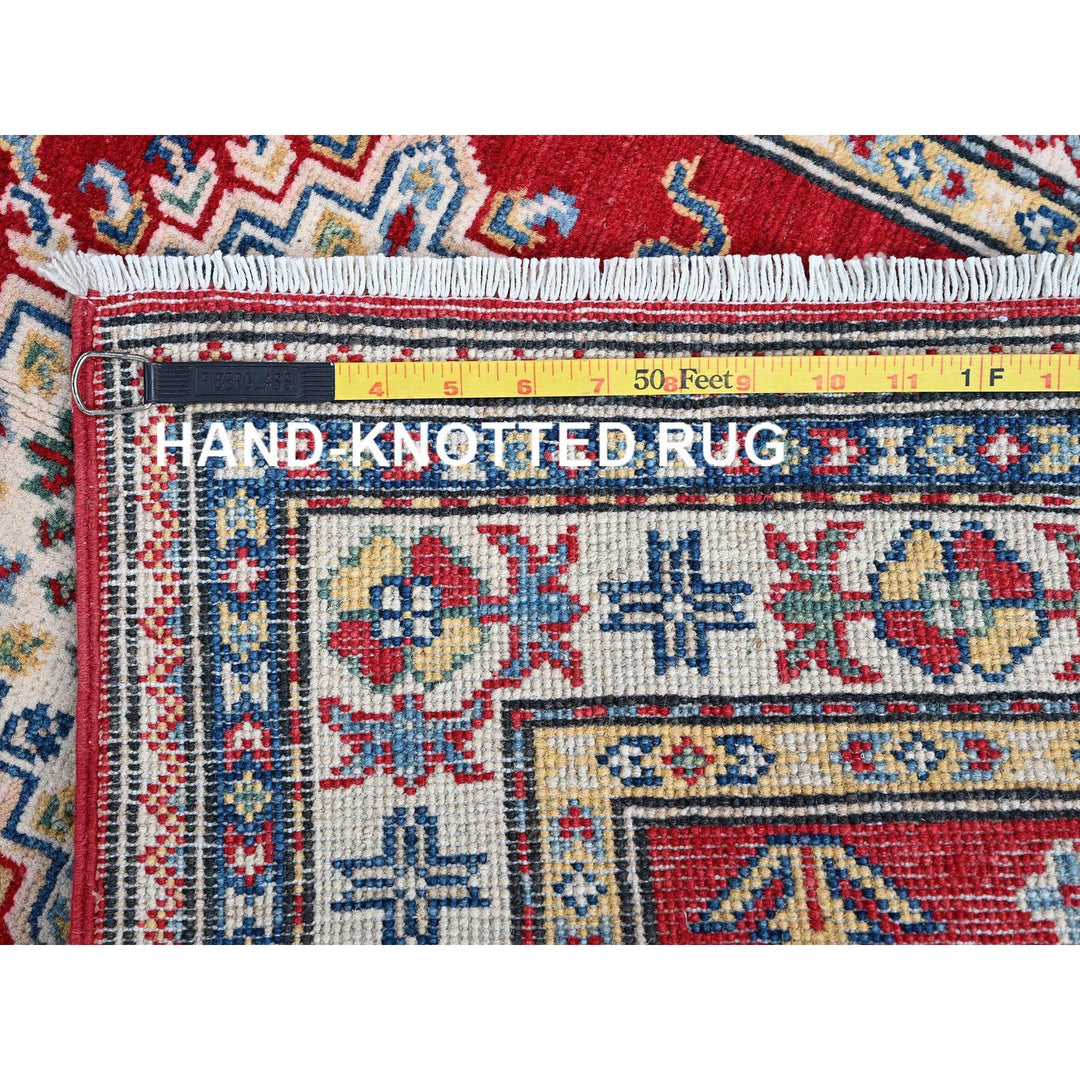 2'6" x 6'3" New Hand Knotted Red Wool Runner Oriental Rug - MOA102436