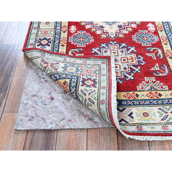 2'7" x 6'7" New Hand Knotted Red Wool Runner Oriental Rug - MOA102441
