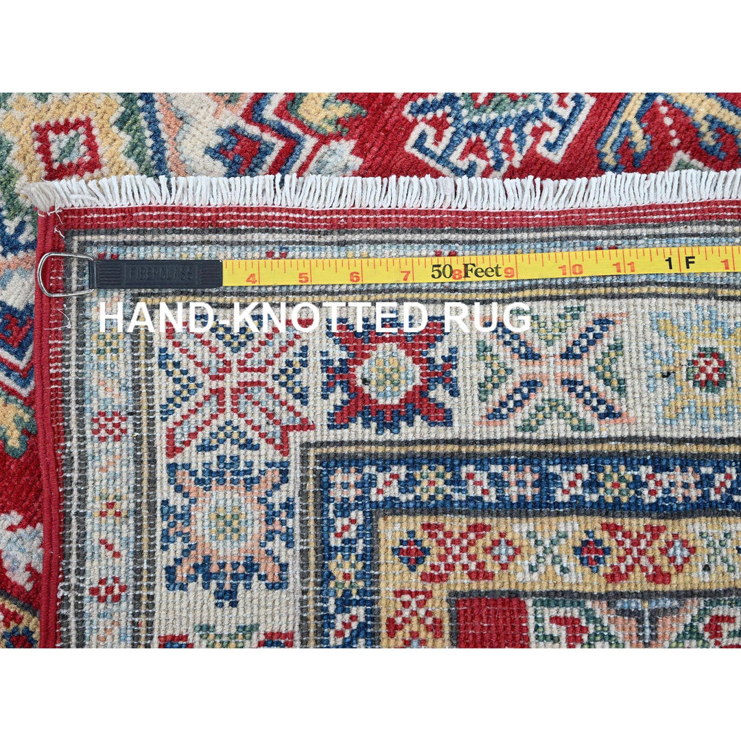 2'7" x 6'7" New Hand Knotted Red Wool Runner Oriental Rug - MOA102441