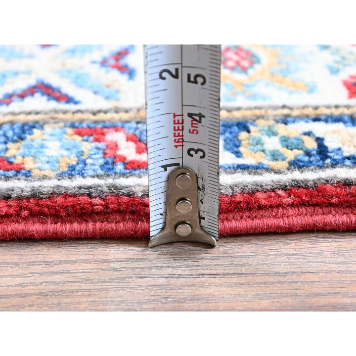 2'7" x 6'5" New Hand Knotted Red Wool Runner Oriental Rug - MOA102443
