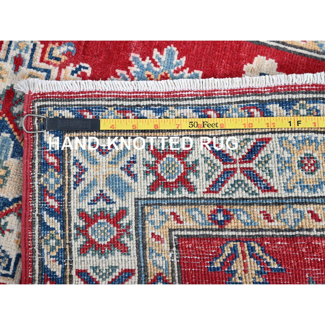 2'7" x 6'5" New Hand Knotted Red Wool Runner Oriental Rug - MOA102443
