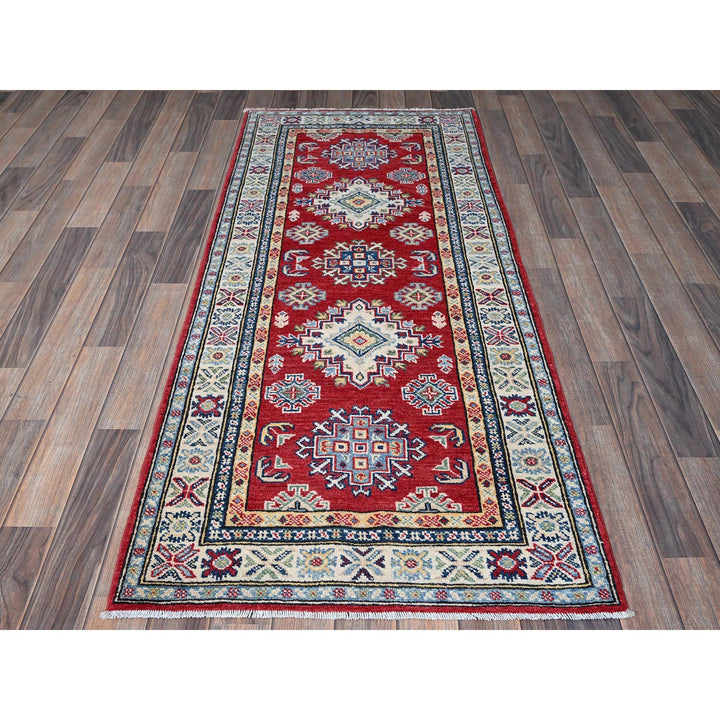 2'8" x 6'4" New Hand Knotted Red Wool Runner Oriental Rug - MOA102444