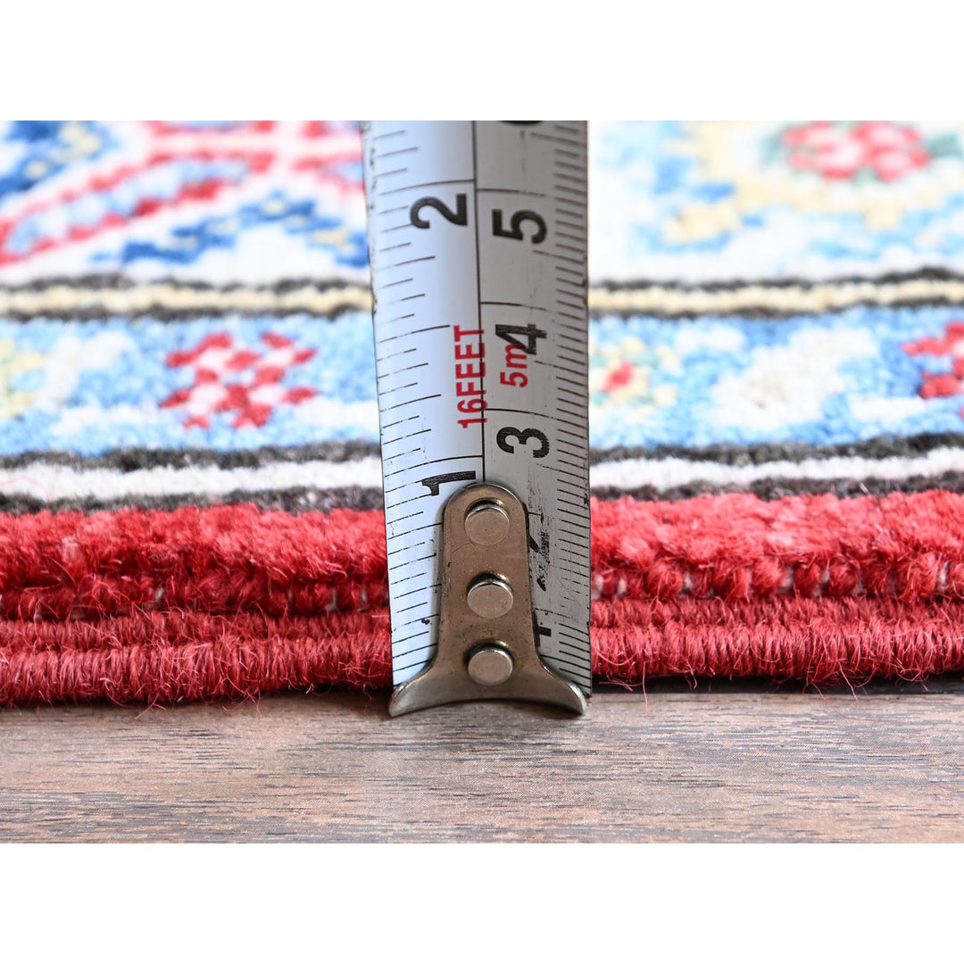 2'8" x 6'4" New Hand Knotted Red Wool Runner Oriental Rug - MOA102444