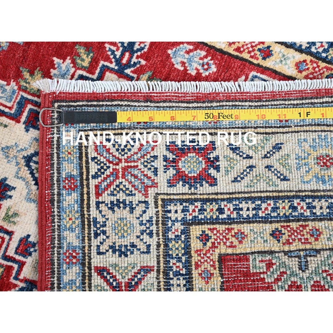 2'8" x 6'4" New Hand Knotted Red Wool Runner Oriental Rug - MOA102444