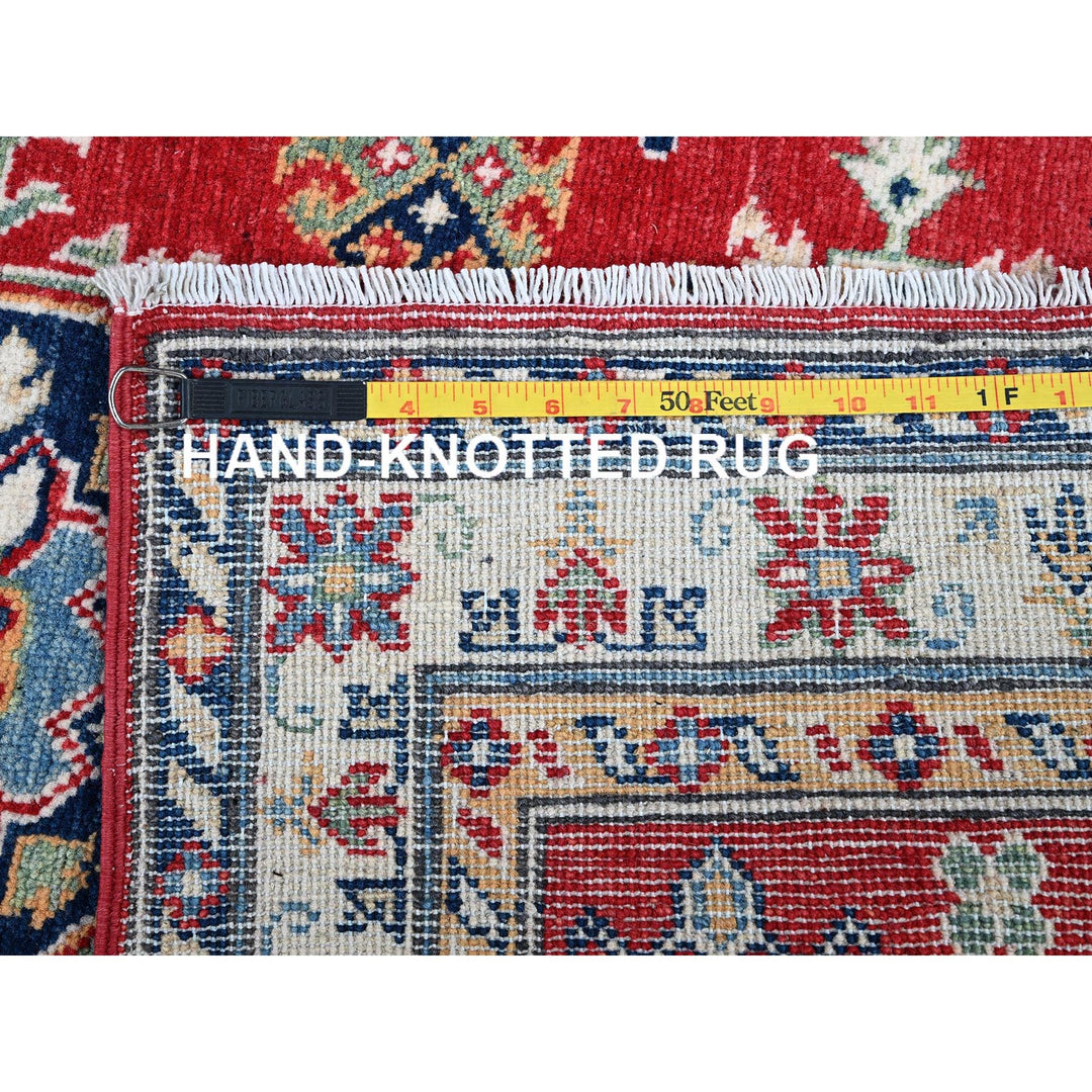 2'9" x 6'7" New Hand Knotted Red Wool Runner Oriental Rug - MOA102447