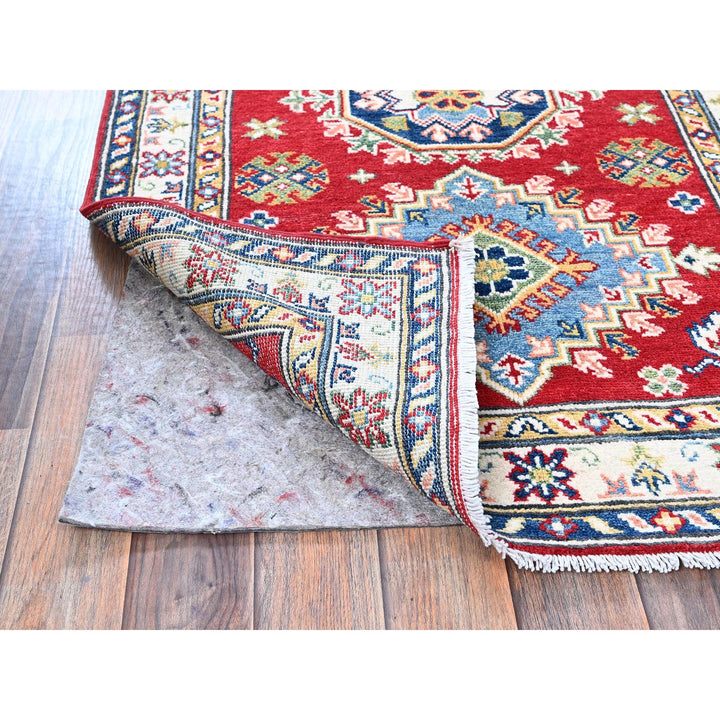 2'9" x 6'6" New Hand Knotted Red Wool Runner Oriental Rug - MOA102448