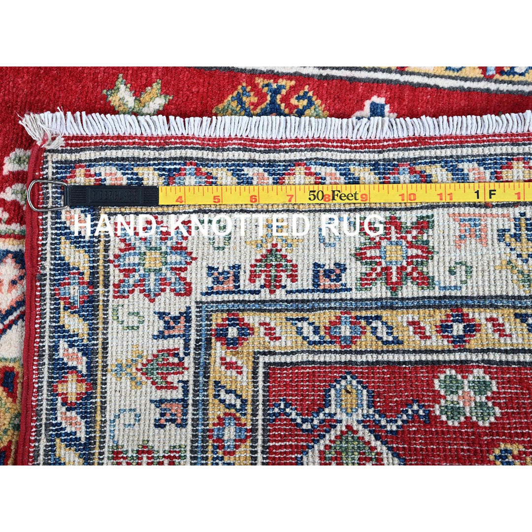 2'9" x 6'6" New Hand Knotted Red Wool Runner Oriental Rug - MOA102448