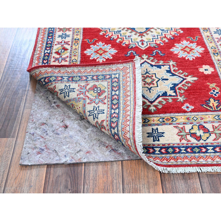 2'8" x 6'5" New Hand Knotted Red Wool Runner Oriental Rug - MOA102450