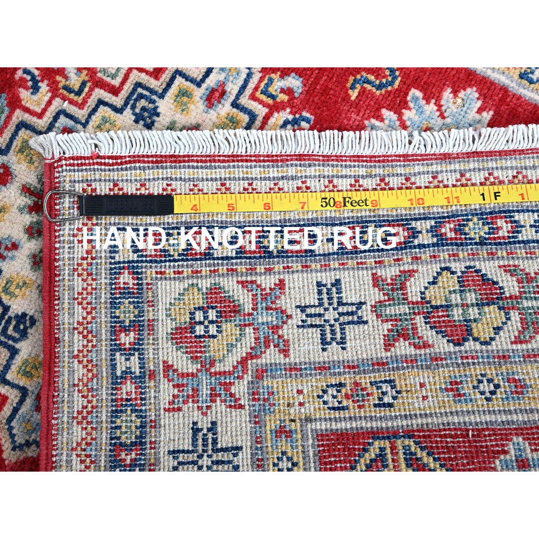 2'8" x 6'5" New Hand Knotted Red Wool Runner Oriental Rug - MOA102450