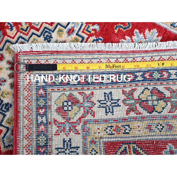 2'8" x 6'5" New Hand Knotted Red Wool Runner Oriental Rug - MOA102450
