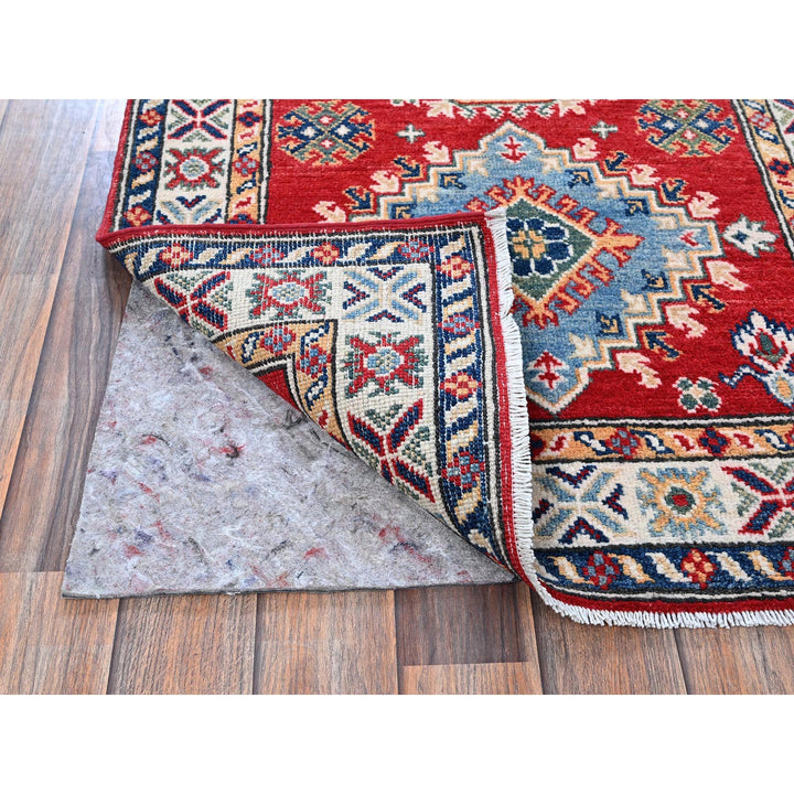 2'7" x 6'9" New Hand Knotted Red Wool Runner Oriental Rug - MOA102451